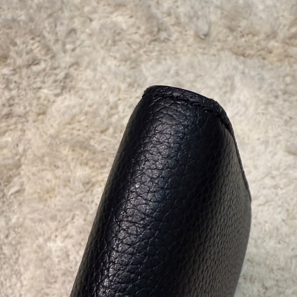 Tory Burch Black Pebbled Leather Britten Zip Wallet - Picture 7 of 11